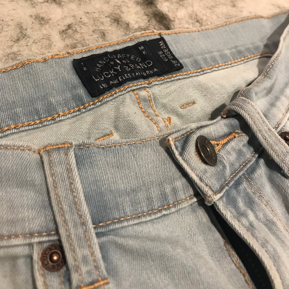 Lucky brand white washed capris